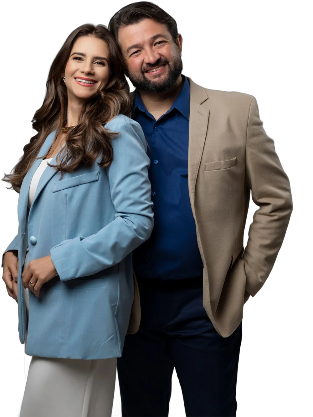 Thaysa e Thalles sorrindo juntos
